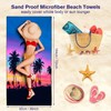 YISUMEI Sunset Coconut Tree Beach Towels for Adults Extra Large