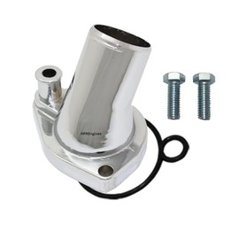 HPREngines 1962-75 Small Block 4d V-8 Chrome Water Neck Thermostat Housing - O-ring style