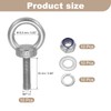 sourcing map Lifting Shoulder Eye Bolt M6 x 25 mm,