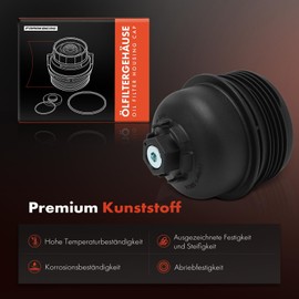 Frankberg 1 x Oil Filter Housing Compatible with Grand Santa Fé iX35 EL ELH LM Santa Fé II CM Santa Fé III DM DMA Sorento II XM Sorento IV MQ4 MQ4A Sportage QL QLE Replace# 253202F100