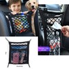 LNtech 3-Layer Car Mesh Organizer,Dog Car Net Barrier Kid Pet