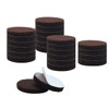 uxcell 24pcs Furniture Pads Round 1 3/4" Self-stick Non-slip Anti-scratch