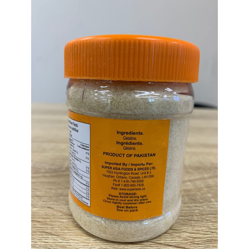Halal Gelatin Powder Unflavored For Baking 200 Gram (7 Ounce)