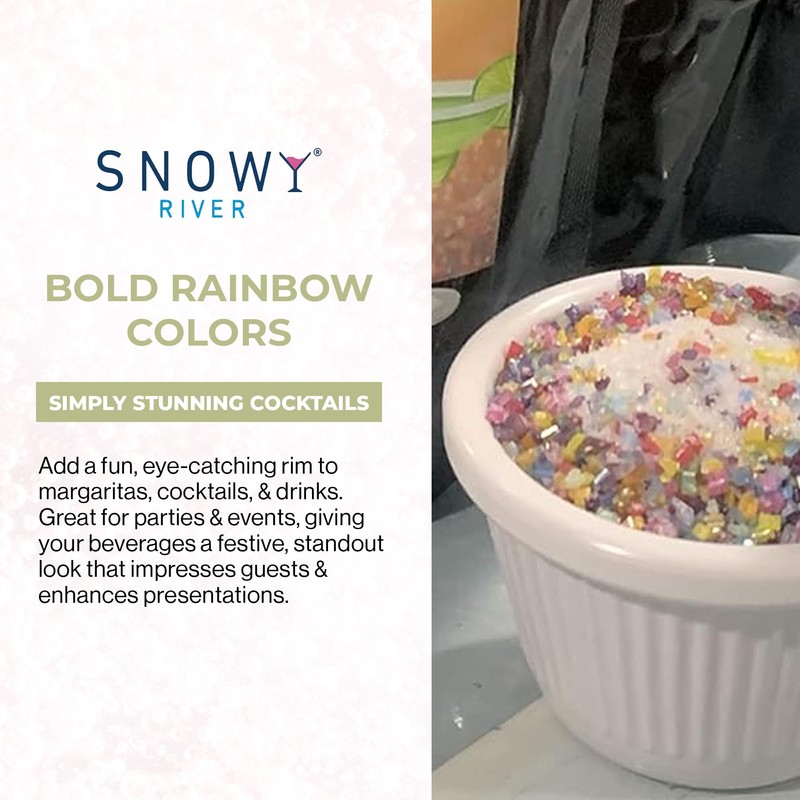 Snowy River Pride Cocktail Salt-Sugar Blend - Naturally Colored Margarita