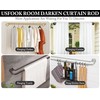 2 Pack Black Wrap Around Double Curtain Rods Set, USFOOK