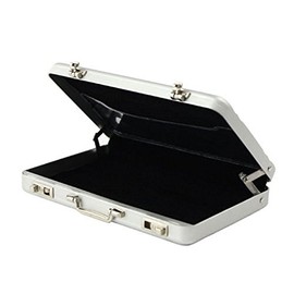 YideaHome NEK 79932222 Card Case, Business Card Case, Attach Case, Mold, Aluminum Alloy, High Precision, Lightweight, Holds 30 Business Cards, Silver