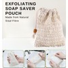Wundle Bundle Soap Saver Exfoliating Pouch with 4 x Dove