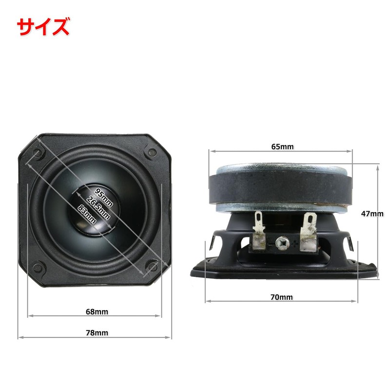 [Strongest Bass in Class] Reverse Roll Edge Aluminum Cone Full