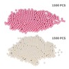 1300pcs Beads for Makeup Brush Holder, Glossy Pearls Beads Decoration