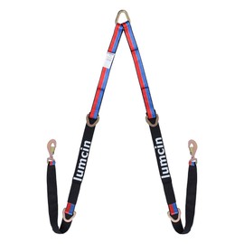 Iumcin V Bridle Tow Strap with Hooks,Heavy Duty Vehicle Recovery Strap for Towing and Traction，Sleeve，D Ring Middle，for UTV ATV Truck Car Tractor SUV (2''×6')