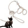 Duuclume Cat Harness and Leash Set,Adjustable Escape-Proof for Walking Cats,Breathable