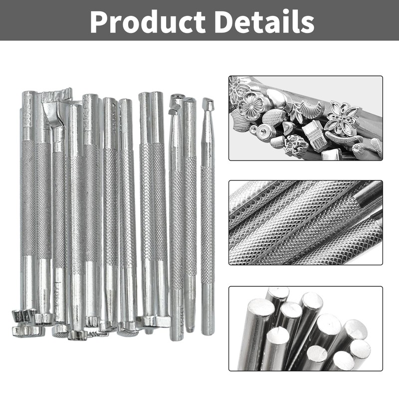 Zreneyfex 20 Pcs Leather Stamping Tools Special Shape Different Patterns