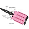 3 Barrel Curling Iron Wand Adjustable Hair Curler Waver Crimper