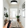 Kalium 13" Flush Mount Ceiling Light Fixture with Remote,24W Dimmable