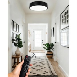 Kalium 13" Flush Mount Ceiling Light Fixture with Remote,24W Dimmable Ceiling Lights,3CCT 2700K-6500K Modern Minimalism Round LED Lighting for Hallway/Closet/Bedroom/Home Office/Living Room