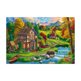 Goliath New - Goliath Beautiful Cozy House by the River: 1000 Pcs - Ages 12+