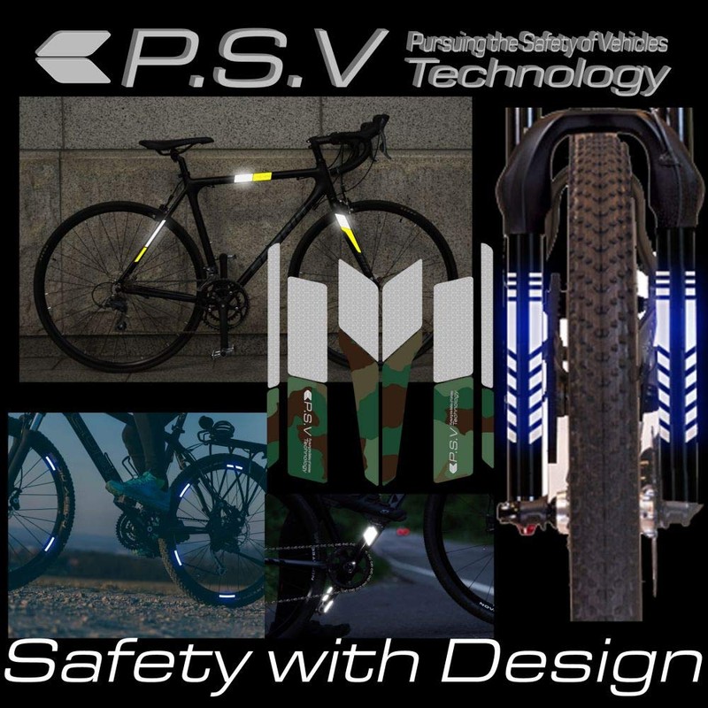 Stripe Full Kit Bicycle Reflector Kit Reflective for Night and