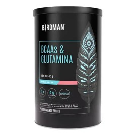 Suplemento Fitness Birdman Bcaas Y Glutamina Fresa 405gr B                                                                                            