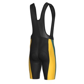 INBIKE Men's Cycling Bib Shorts with Seat Padding Black Yellow Breathable Quick-Drying Cycling Clothing for Road Bike Mountain Bike Bicycle S125, black / yellow, XXL