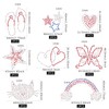 FINGERINSPIRE 16 Pcs 8 Patterns Rhinestone Hot Drilling Pattern DIY