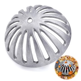 MILEGI Floor Sink Strainer Heavy Duty Aluminum Dome Sink Drain Strainer Floor Drain Cover for Kitchen, Restaurant, Bar, Buffet or Food Service 12" Floor. 5-1/4" Diameter x 2-1/4"H（1PCS）