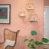 Sagebrook Home Set of 3 Hexagon Shaped Wall Shelves -