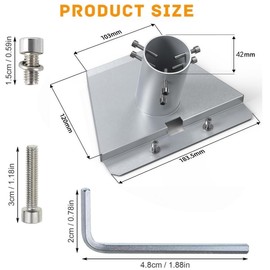 Compatible with Starlink Mini Gen 3 Bracket, Mounting Kit and V3 Mounting Plate, Features a Pipe Adapter Mounting Kit for Starlink