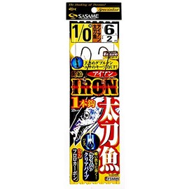 SASAME FSM89 Real Boat Iron Swordfish 1 Hook (Fluorine Coat) No. 2/0 FSM89