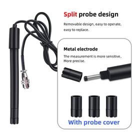 JPB-70A Dissolved Oxygen Analyzer with DO Probe Water Quality Monitor DO Meter Aquaculture Dissolved Oxygen Detector Portable Pen Type Dissolved Meter 0.0-20.0mg/L