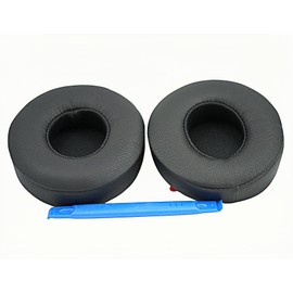 Sumugaric Replacement Ear Pads for Beats Solo 4 Wireless Headphones, Memory Foam Cushions, Protein Leather, Black