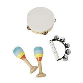 Vertbaudet Percussion Set for Children Made of Wood, Multi-Colour, One Size