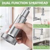 Hurran Wall Mount Faucet, 8 Inch Kitchen Faucet with 2