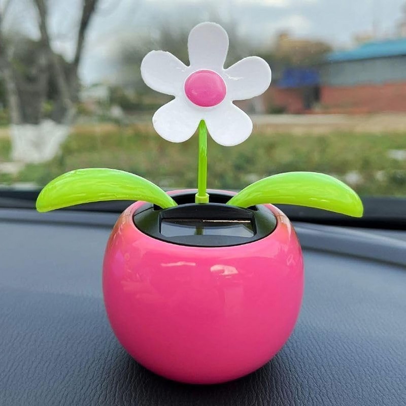 Solar Dancing Flower Car Dashboard Decorations - Funny Solar Powered