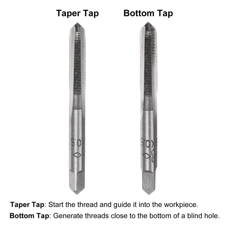 sourcing map 1 Pair Metric Hand Tap Set, M5 x