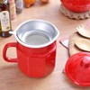 Cozy Cook, Enamel, Hexagon, Oil Pot, 1.1L, Red
