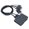 USB KVM Switch 2 Ports Wired HD Multimedia Interface KVM