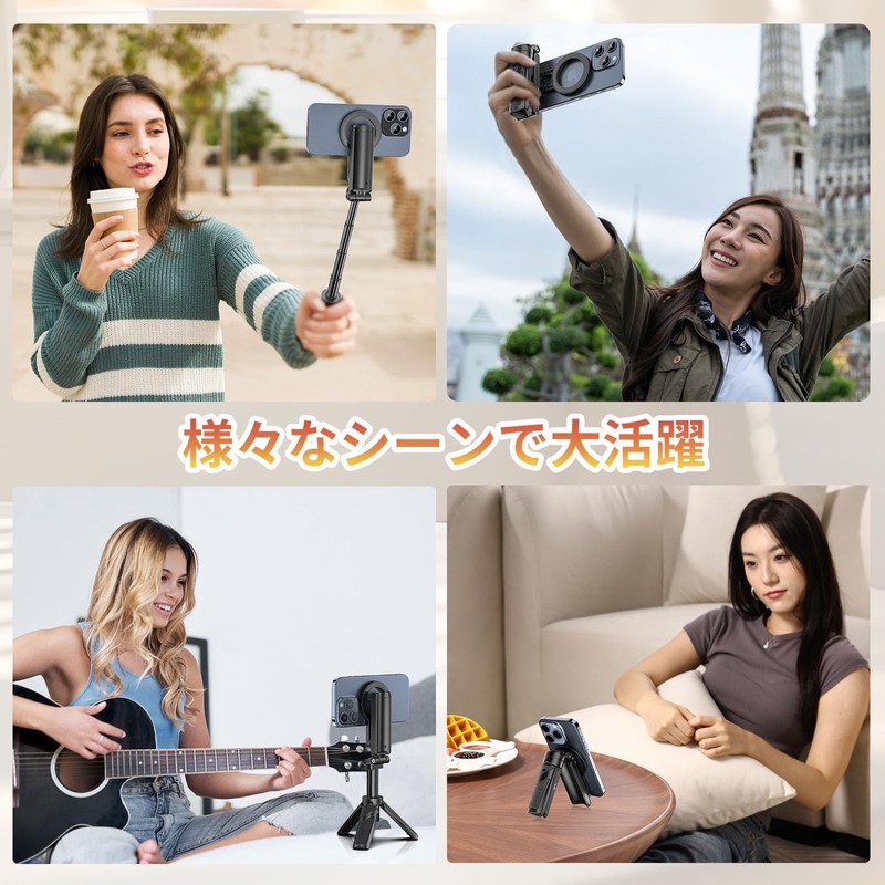 Ulanzi JJ03 Smartphone Tripod, Multi-functional Smartphone Grip, Compatible with Masgafe,