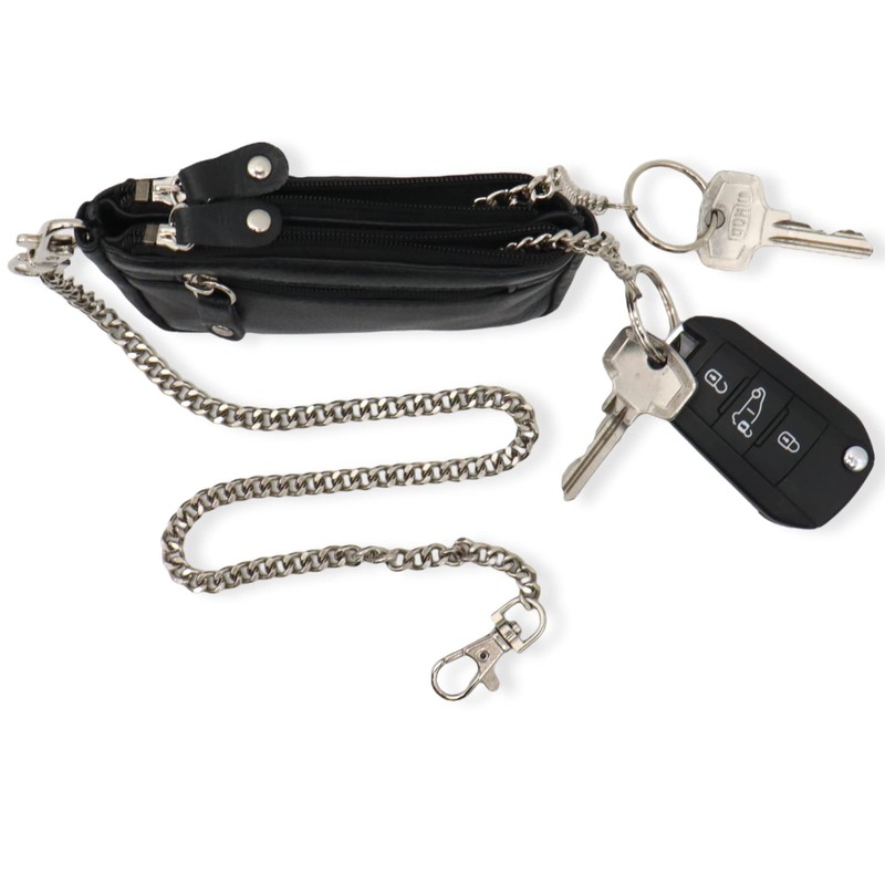 Safekeepers Key Case Leather Small – Key Bag with Zip