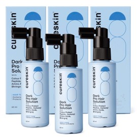 Cureskin Anti Grey Hair Serum | Gradually Reduces Gray Hair on Head & Beard Without Dye | Restores Natural Hair Colour in 4 months with Peptide-52, Acetyl Tyrosine & Larix Extract (3 Months Supply)