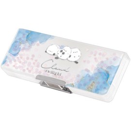 Airy Clear Double Sided Pencil Case Cloud Twilight