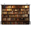 AIIKES 7x5ft Bookshelf Backdrop School Library Photography Backdrop Office Decoration