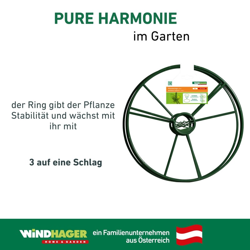 Windhager 06250 Plant Ring Plant Support Shrub Support Green Diameter