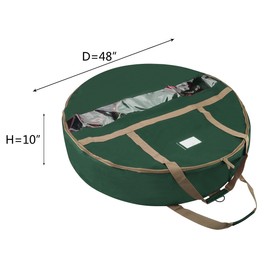 Elf Stor 48" Decorative Wreath Storage Bag, Red