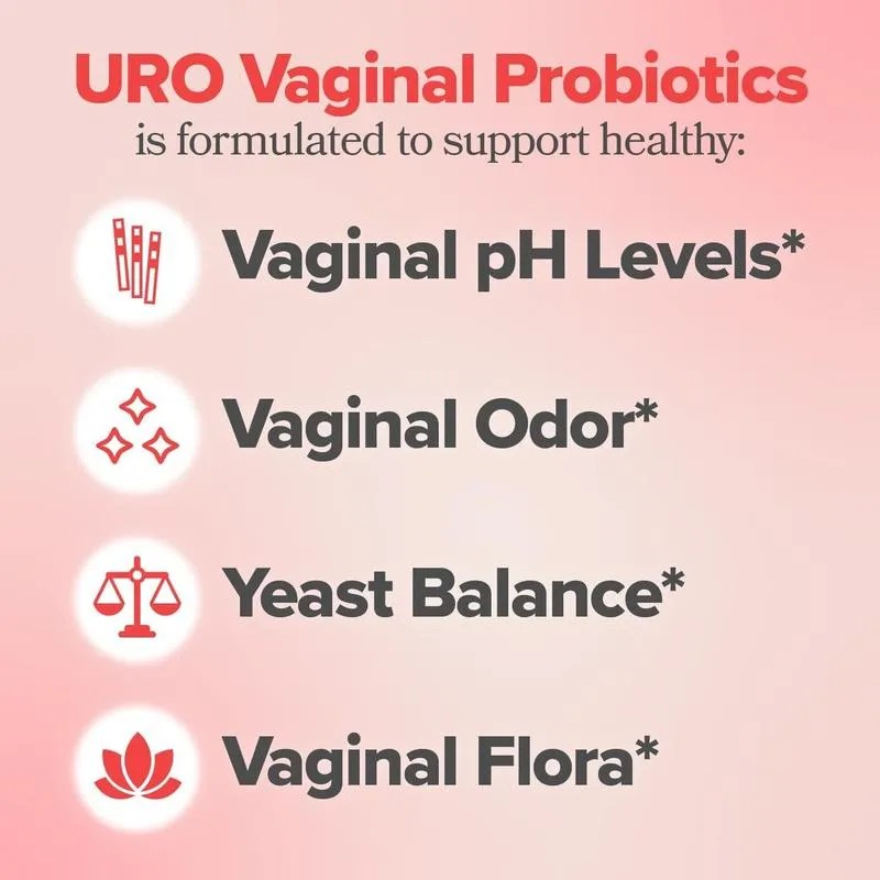 Uro Vaginal Probiotic Suplemento Dietario 60 Capsulas Sin Sabor