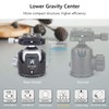 52mm Low Profile Ball Head Tripod Mount Ball Head ARTCISE
