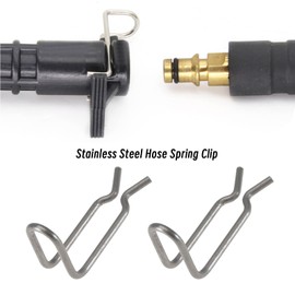 The Lord of the Tools Pack of 5 Pressure Washer Spring Clamps 50372210 Compatible with Karcher K3 K4 K5 K6 K7 Pressure Washer Hose Pipe, 304 Stainless Steel