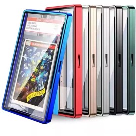 Unbranded PSA Aluminum Magnetic Slab Case | Graded Card Guard Protector CGC CSG AGS Cards - Red