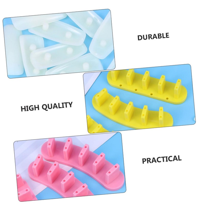 Healeved 9pcs Nail Art Display Rack Elegant Nail Practice Stand