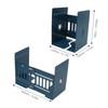 Retractable Book Ends Blue Sturdy Durable High Stability Retractable Elegant