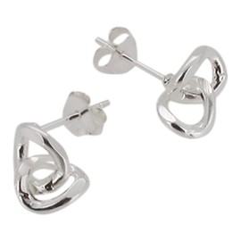 Touch Jewellery 925 Sterling Silver Link Stud Earrings